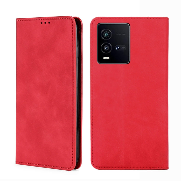 Skin Feel Magnetic Horizontal Flip Leather Phone Case, For vivo iQOO 10, For vivo iQOO 10 Pro 5G, For OnePlus 10T, For Realme C30 4G/Narzo 50i Prime