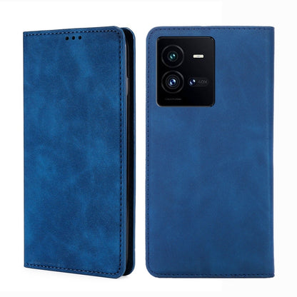 Skin Feel Magnetic Horizontal Flip Leather Phone Case, For vivo iQOO 10, For vivo iQOO 10 Pro 5G, For OnePlus 10T, For Realme C30 4G/Narzo 50i Prime