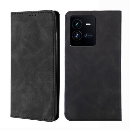Skin Feel Magnetic Horizontal Flip Leather Phone Case, For vivo iQOO 10, For vivo iQOO 10 Pro 5G, For OnePlus 10T, For Realme C30 4G/Narzo 50i Prime