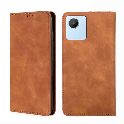 Skin Feel Magnetic Horizontal Flip Leather Phone Case, For vivo iQOO 10, For vivo iQOO 10 Pro 5G, For OnePlus 10T, For Realme C30 4G/Narzo 50i Prime