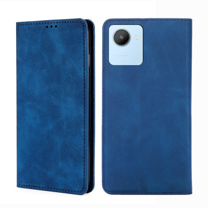 Skin Feel Magnetic Horizontal Flip Leather Phone Case, For vivo iQOO 10, For vivo iQOO 10 Pro 5G, For OnePlus 10T, For Realme C30 4G/Narzo 50i Prime