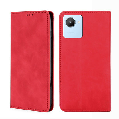 Skin Feel Magnetic Horizontal Flip Leather Phone Case, For vivo iQOO 10, For vivo iQOO 10 Pro 5G, For OnePlus 10T, For Realme C30 4G/Narzo 50i Prime