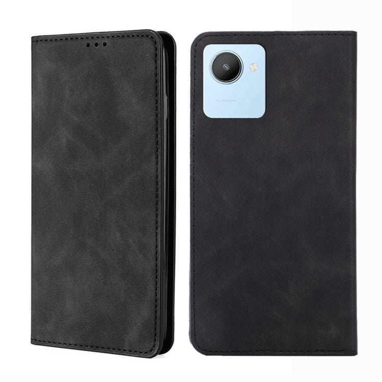 Skin Feel Magnetic Horizontal Flip Leather Phone Case, For vivo iQOO 10, For vivo iQOO 10 Pro 5G, For OnePlus 10T, For Realme C30 4G/Narzo 50i Prime