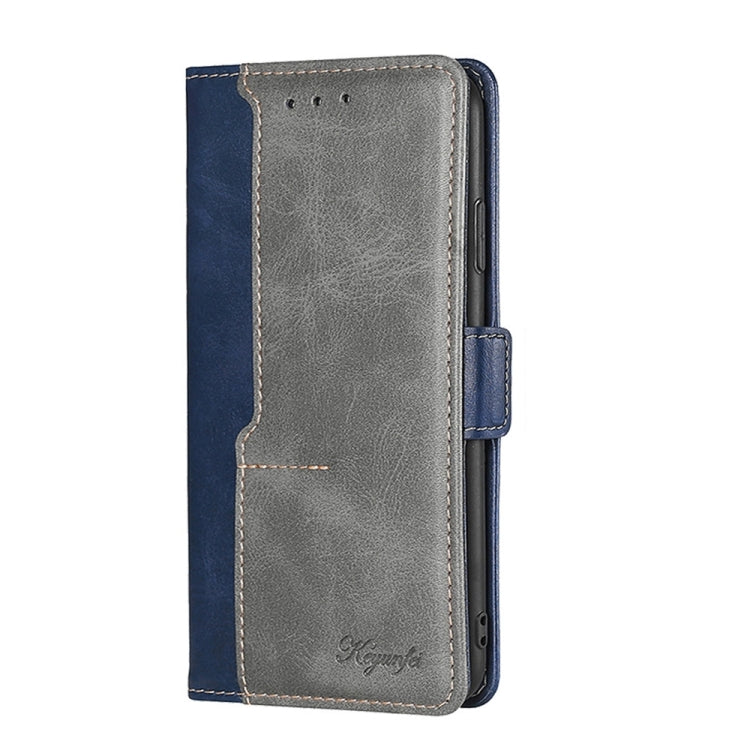 Contrast Color Side Buckle Leather Phone Case, For Honor X40i