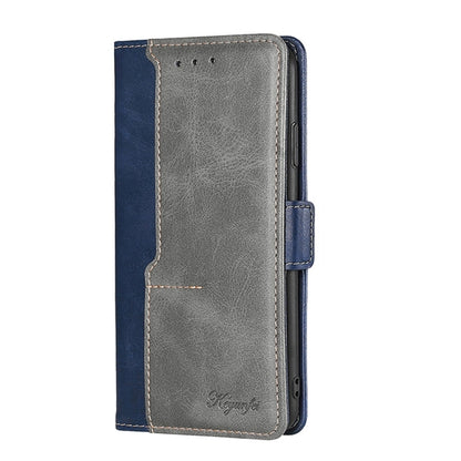 Contrast Color Side Buckle Leather Phone Case, For Honor X40i