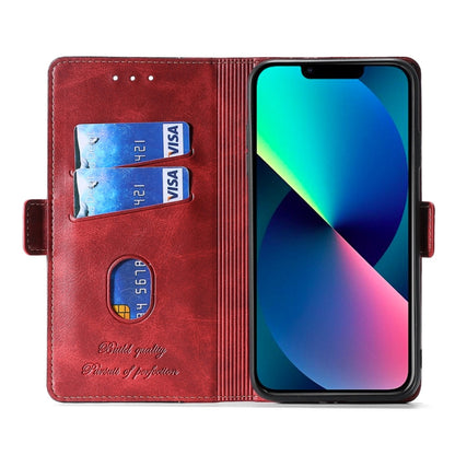 Contrast Color Side Buckle Leather Phone Case, For Honor X40i