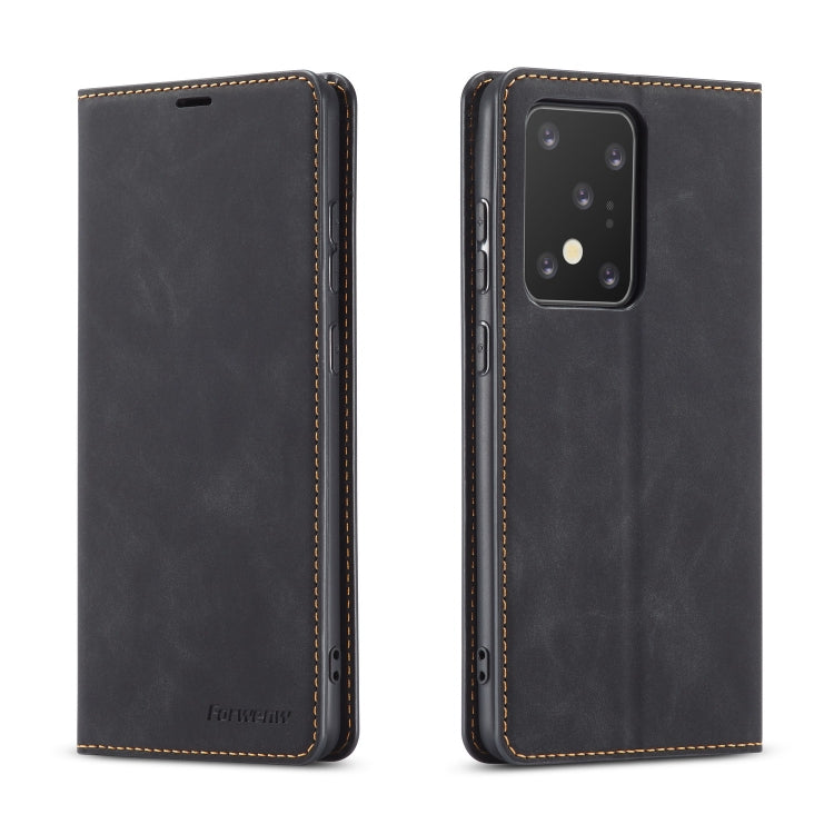 Forwenw Dream Series Oil Edge Strong Magnetism Horizontal Flip Leather Case with Holder & Card Slots & Wallet & Photo Frame, For Galaxy S20 Ultra