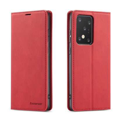 Forwenw Dream Series Oil Edge Strong Magnetism Horizontal Flip Leather Case with Holder & Card Slots & Wallet & Photo Frame, For Galaxy S20 Ultra