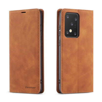 Forwenw Dream Series Oil Edge Strong Magnetism Horizontal Flip Leather Case with Holder & Card Slots & Wallet & Photo Frame, For Galaxy S20 Ultra