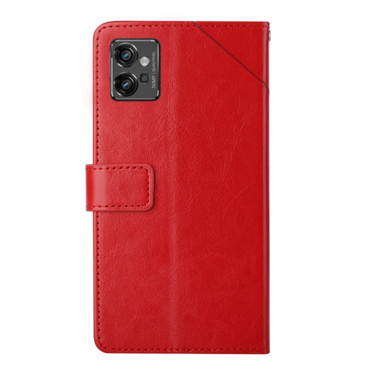 HT01 Y-shaped Pattern Flip Leather Phone Case, For Motorola Moto G32, For Nothing Phone 1, For OPPO A57 4G/A77 4G/Realme Narzo 50 5G/Realme V23, For Xiaomi Poco C40