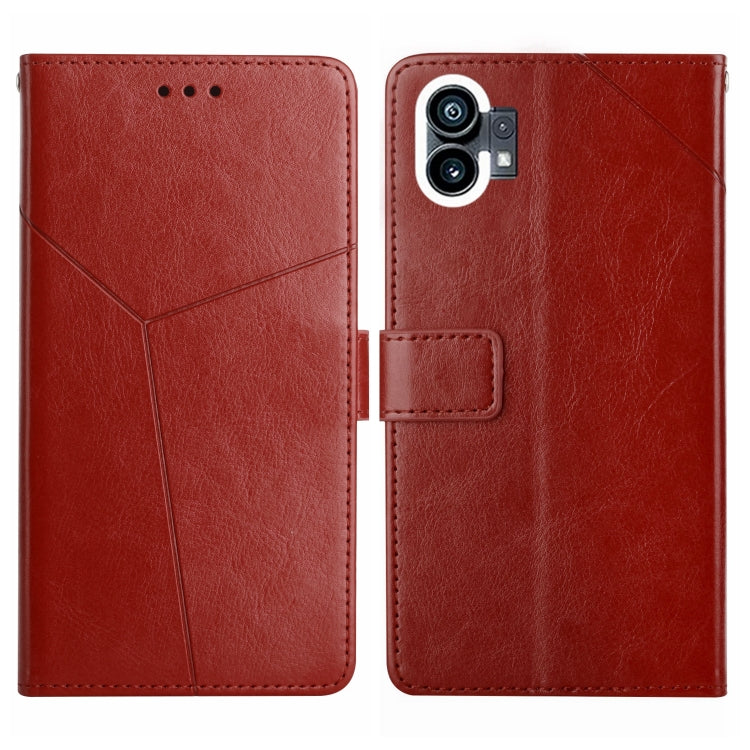 HT01 Y-shaped Pattern Flip Leather Phone Case, For Motorola Moto G32, For Nothing Phone 1, For OPPO A57 4G/A77 4G/Realme Narzo 50 5G/Realme V23, For Xiaomi Poco C40
