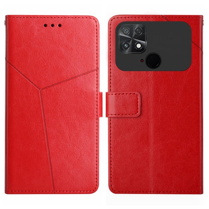 HT01 Y-shaped Pattern Flip Leather Phone Case, For Motorola Moto G32, For Nothing Phone 1, For OPPO A57 4G/A77 4G/Realme Narzo 50 5G/Realme V23, For Xiaomi Poco C40