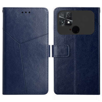 HT01 Y-shaped Pattern Flip Leather Phone Case, For Motorola Moto G32, For Nothing Phone 1, For OPPO A57 4G/A77 4G/Realme Narzo 50 5G/Realme V23, For Xiaomi Poco C40