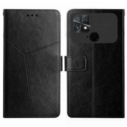HT01 Y-shaped Pattern Flip Leather Phone Case, For Motorola Moto G32, For Nothing Phone 1, For OPPO A57 4G/A77 4G/Realme Narzo 50 5G/Realme V23, For Xiaomi Poco C40
