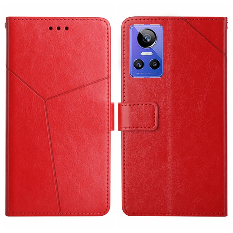 HT01 Y-shaped Pattern Flip Leather Phone Case, For Realme GT Neo2, For Honor 70, For Realme GT Neo 3
