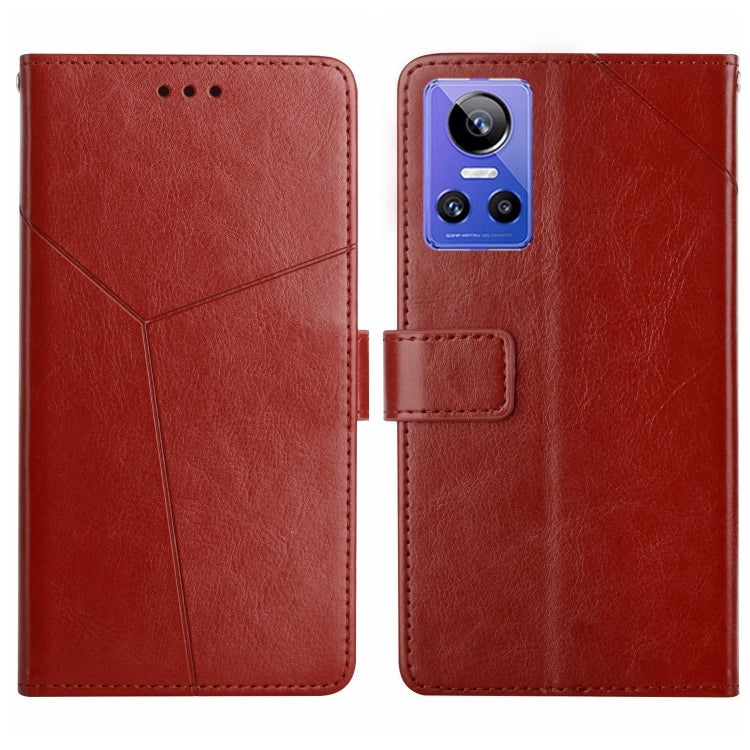 HT01 Y-shaped Pattern Flip Leather Phone Case, For Realme GT Neo2, For Honor 70, For Realme GT Neo 3