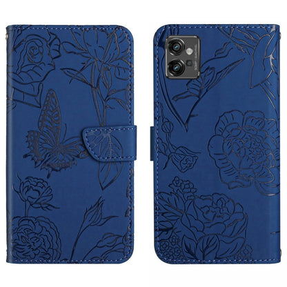 HT03 Skin Feel Butterfly Embossed Flip Leather Phone Case, For Motorola Moto G32, For Nothing Phone 1, For OPPO A57 4G/A77 4G/Realme Narzo 50 5G/Realme V23, For Xiaomi Poco C40