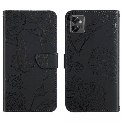 HT03 Skin Feel Butterfly Embossed Flip Leather Phone Case, For Motorola Moto G32, For Nothing Phone 1, For OPPO A57 4G/A77 4G/Realme Narzo 50 5G/Realme V23, For Xiaomi Poco C40