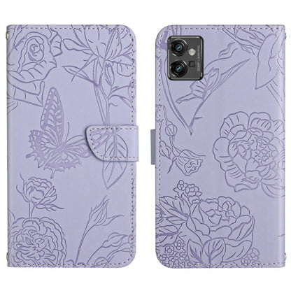 HT03 Skin Feel Butterfly Embossed Flip Leather Phone Case, For Motorola Moto G32, For Nothing Phone 1, For OPPO A57 4G/A77 4G/Realme Narzo 50 5G/Realme V23, For Xiaomi Poco C40