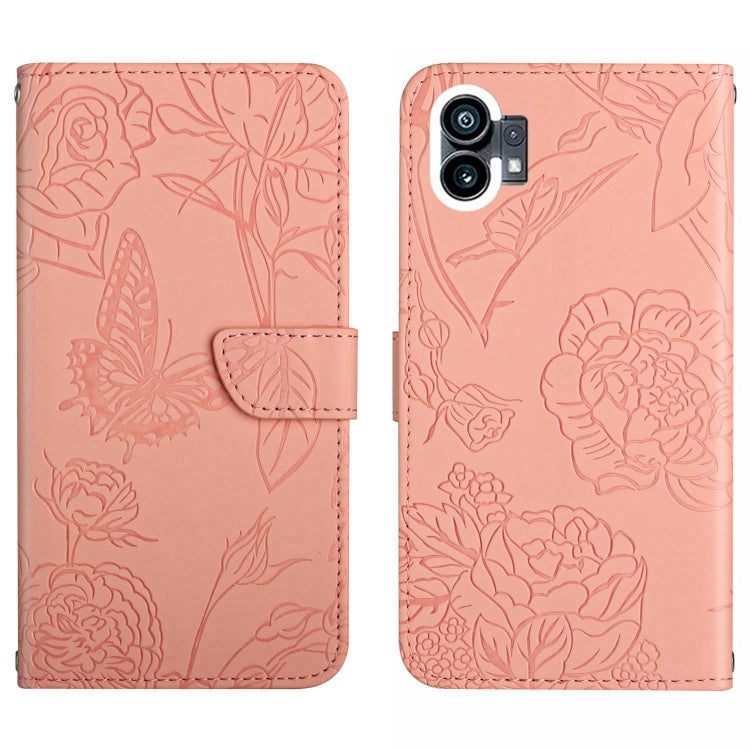 HT03 Skin Feel Butterfly Embossed Flip Leather Phone Case, For Motorola Moto G32, For Nothing Phone 1, For OPPO A57 4G/A77 4G/Realme Narzo 50 5G/Realme V23, For Xiaomi Poco C40