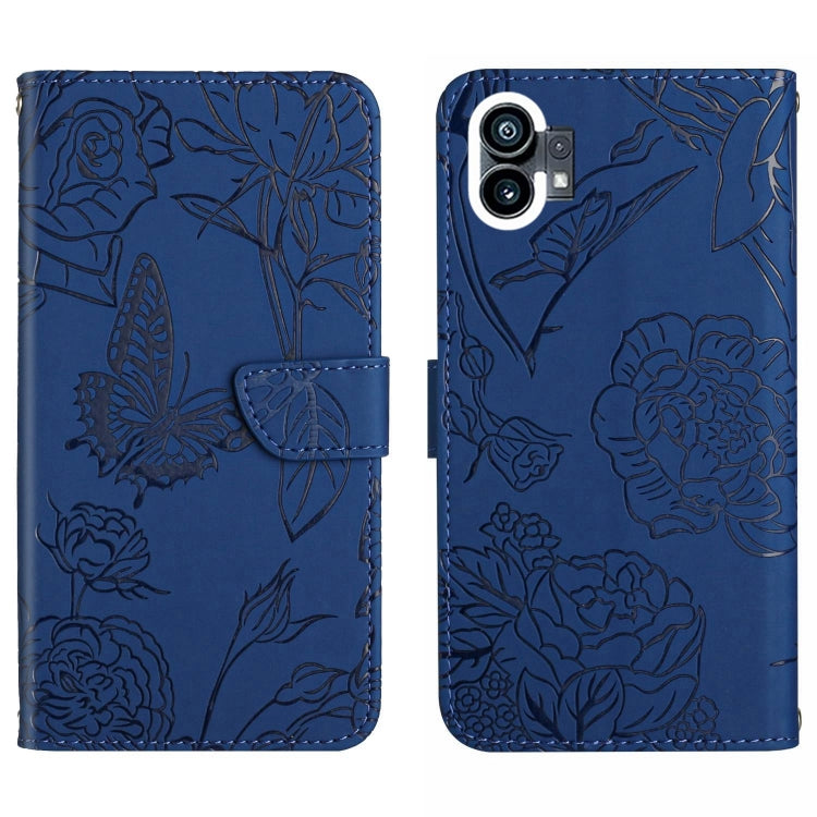 HT03 Skin Feel Butterfly Embossed Flip Leather Phone Case, For Motorola Moto G32, For Nothing Phone 1, For OPPO A57 4G/A77 4G/Realme Narzo 50 5G/Realme V23, For Xiaomi Poco C40