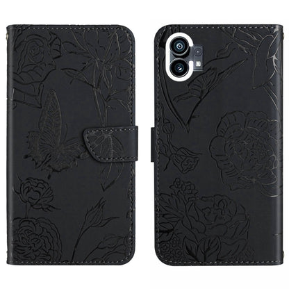 HT03 Skin Feel Butterfly Embossed Flip Leather Phone Case, For Motorola Moto G32, For Nothing Phone 1, For OPPO A57 4G/A77 4G/Realme Narzo 50 5G/Realme V23, For Xiaomi Poco C40