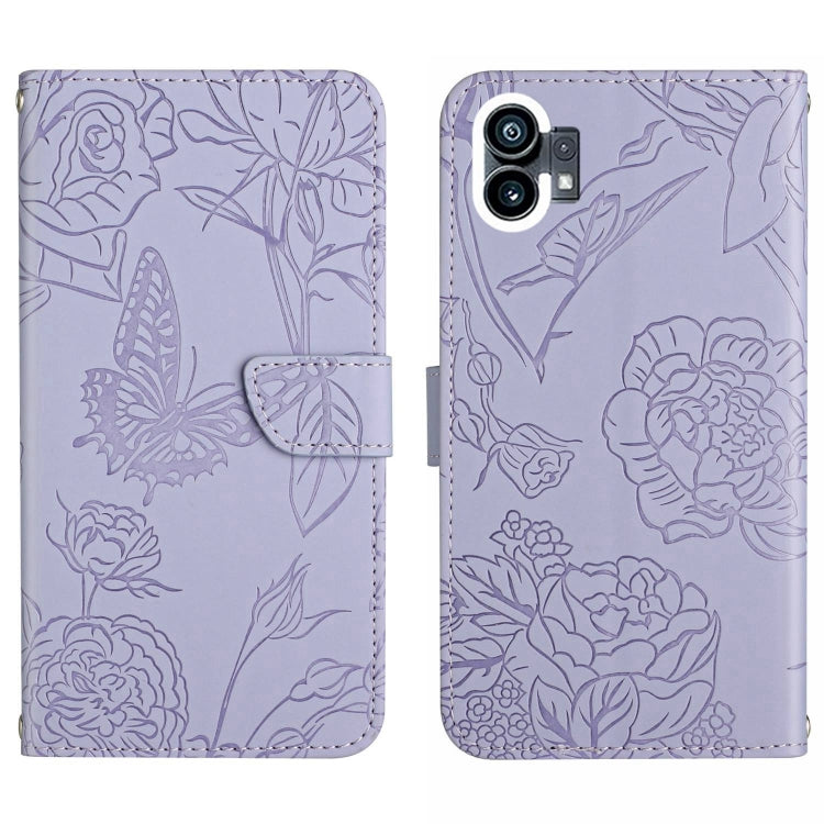 HT03 Skin Feel Butterfly Embossed Flip Leather Phone Case, For Motorola Moto G32, For Nothing Phone 1, For OPPO A57 4G/A77 4G/Realme Narzo 50 5G/Realme V23, For Xiaomi Poco C40