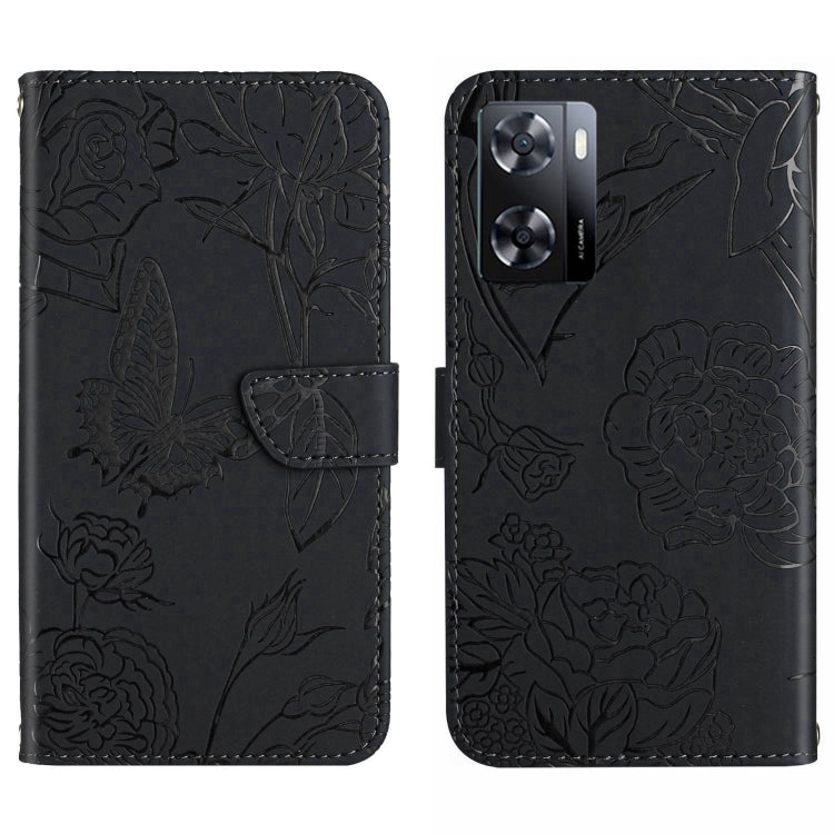 HT03 Skin Feel Butterfly Embossed Flip Leather Phone Case, For Motorola Moto G32, For Nothing Phone 1, For OPPO A57 4G/A77 4G/Realme Narzo 50 5G/Realme V23, For Xiaomi Poco C40