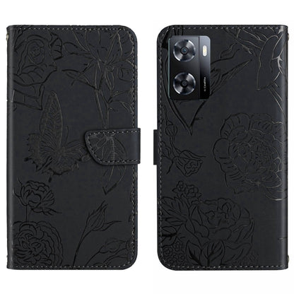 HT03 Skin Feel Butterfly Embossed Flip Leather Phone Case, For Motorola Moto G32, For Nothing Phone 1, For OPPO A57 4G/A77 4G/Realme Narzo 50 5G/Realme V23, For Xiaomi Poco C40