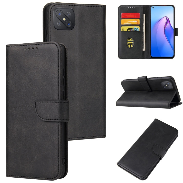 Calf Texture Buckle Flip Leather Phone Case, For OPPO A15, For OPPO A55 5G, For OPPO A92s, For OPPO A93 5G, For OPPO F11 Pro, For OPPO Reno5, For OPPO Reno6 4G, For Realme C15
