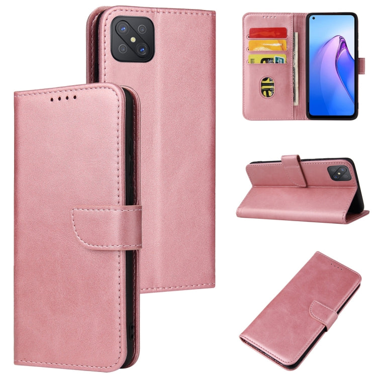 Calf Texture Buckle Flip Leather Phone Case, For OPPO A15, For OPPO A55 5G, For OPPO A92s, For OPPO A93 5G, For OPPO F11 Pro, For OPPO Reno5, For OPPO Reno6 4G, For Realme C15