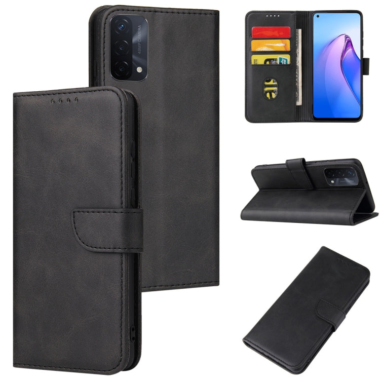 Calf Texture Buckle Flip Leather Phone Case, For OPPO A15, For OPPO A55 5G, For OPPO A92s, For OPPO A93 5G, For OPPO F11 Pro, For OPPO Reno5, For OPPO Reno6 4G, For Realme C15