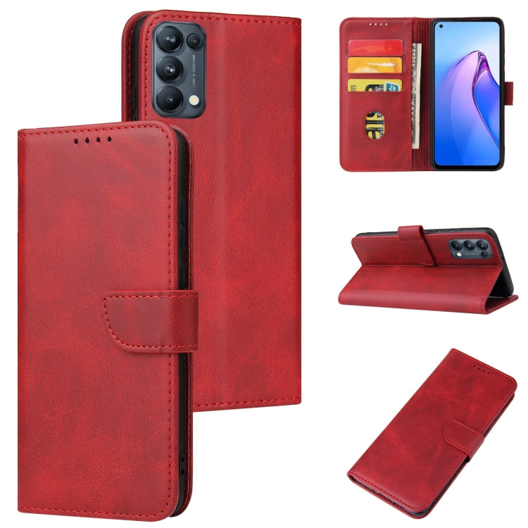 Calf Texture Buckle Flip Leather Phone Case, For OPPO A15, For OPPO A55 5G, For OPPO A92s, For OPPO A93 5G, For OPPO F11 Pro, For OPPO Reno5, For OPPO Reno6 4G, For Realme C15