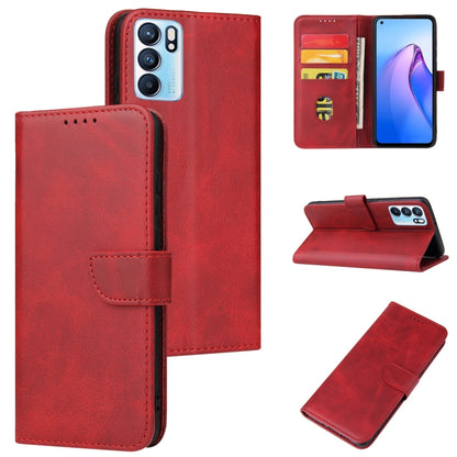 Calf Texture Buckle Flip Leather Phone Case, For OPPO A15, For OPPO A55 5G, For OPPO A92s, For OPPO A93 5G, For OPPO F11 Pro, For OPPO Reno5, For OPPO Reno6 4G, For Realme C15