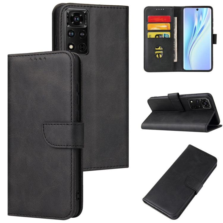 Calf Texture Buckle Flip Leather Phone Case, For Huawei P50, For Honor V40 5G