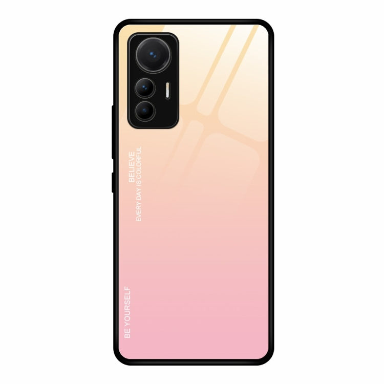 Gradient Color Glass Case, For Xiaomi 12 Lite