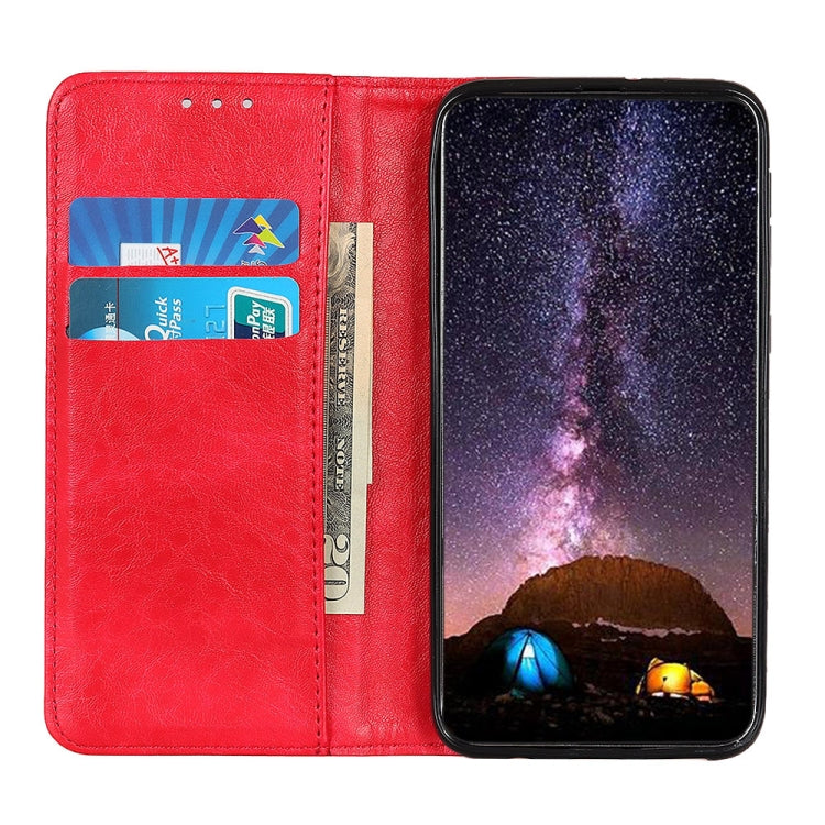 Magnetic Crazy Horse Texture Horizontal Flip Leather Phone Case, For OnePlus Ace Pro / 10T