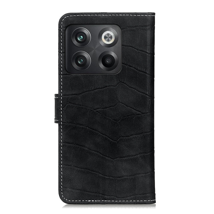 Magnetic Crocodile Texture Horizontal Flip Leather Phone Case, For OnePlus Ace Pro / 10T