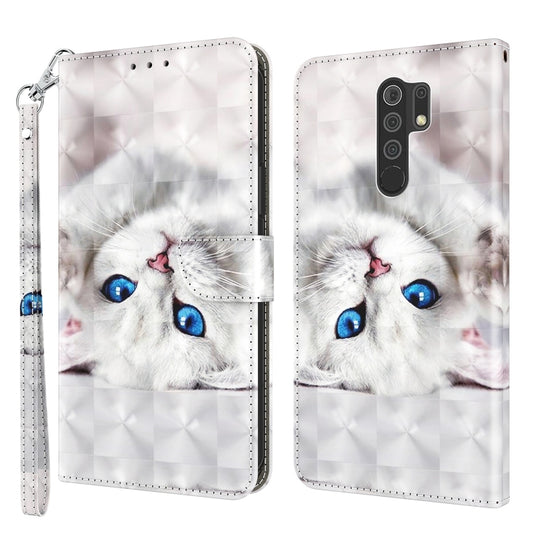 3D Painted Leather Phone Case, For Xiaomi Redmi 9, For Xiaomi Redmi 9A, For Xiaomi Redmi 10C Global
