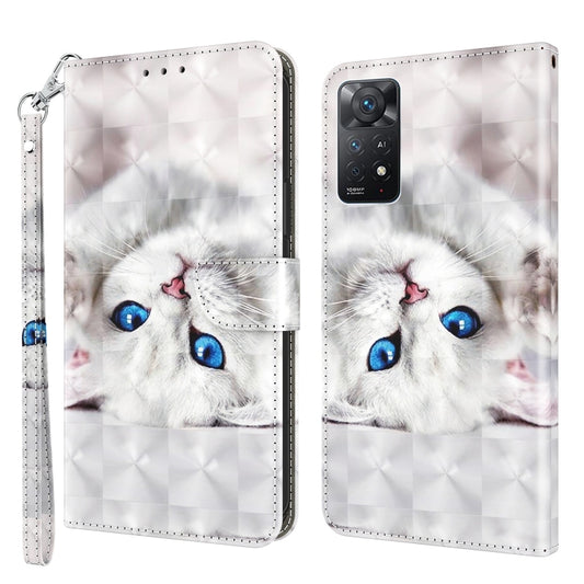 3D Painted Leather Phone Case, For Xiaomi Redmi Note 11 Pro 5G / 4G Global
