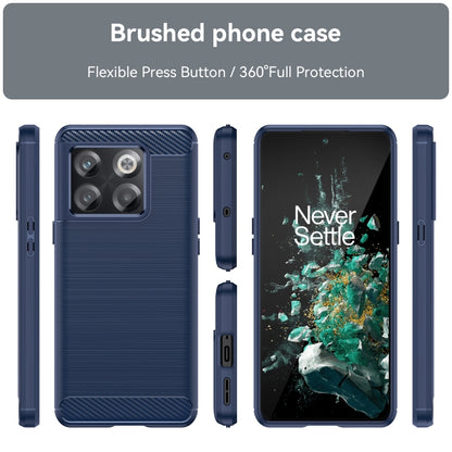 Brushed Texture Carbon Fiber TPU Phone Case, For OnePlus 10T, For OnePlus ACE Pro, For T-Mobile REVVL 6 5G