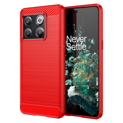 Brushed Texture Carbon Fiber TPU Phone Case, For OnePlus 10T, For OnePlus ACE Pro, For T-Mobile REVVL 6 5G