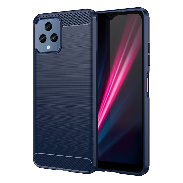 Brushed Texture Carbon Fiber TPU Phone Case, For OnePlus 10T, For OnePlus ACE Pro, For T-Mobile REVVL 6 5G