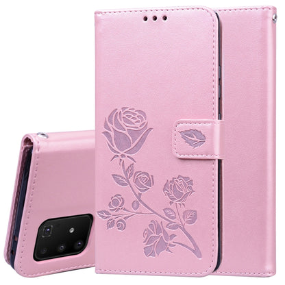 Rose Embossed Horizontal Flip PU Leather Case with Holder & Card Slots & Wallet, For Galaxy A81 / Note 10 Lite, For Galaxy A91 / S10 Lite, For Galaxy S20, For Galaxy S20 Plus