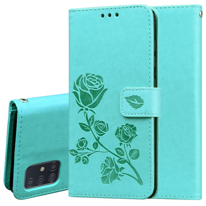Rose Embossed Horizontal Flip PU Leather Case with Holder & Card Slots & Wallet, For Galaxy S20 Ultra, For Galaxy A51, For Galaxy A71, For Xiaomi Mi A3