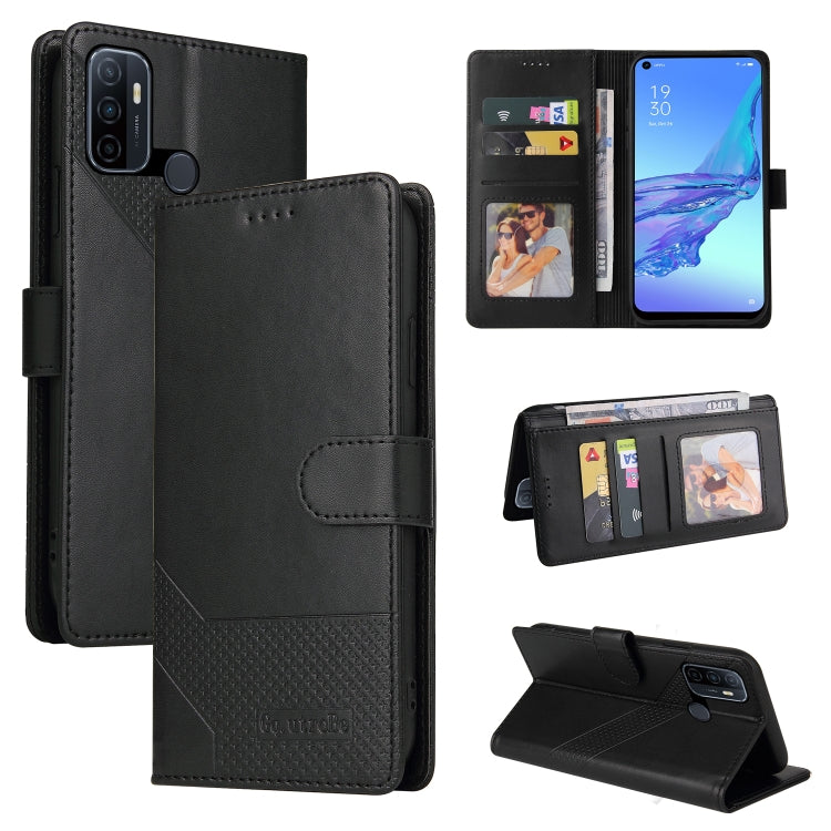GQUTROBE Skin Feel Magnetic Leather Phone Case, For OPPO A53, For OPPO A55 5G, For OPPO A74 / F19, For OPPO A92s