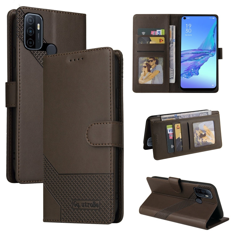 GQUTROBE Skin Feel Magnetic Leather Phone Case, For OPPO A53, For OPPO A55 5G, For OPPO A74 / F19, For OPPO A92s