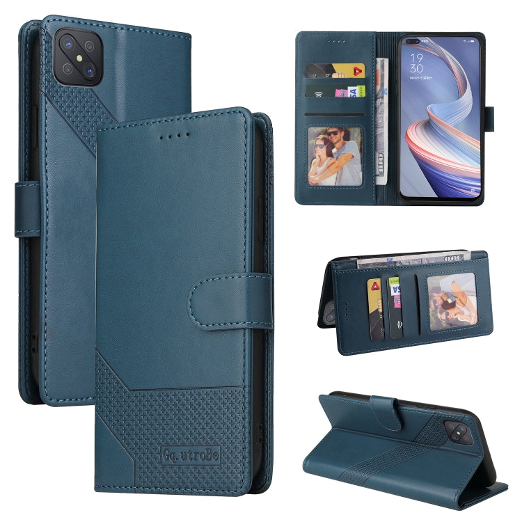 GQUTROBE Skin Feel Magnetic Leather Phone Case, For OPPO A53, For OPPO A55 5G, For OPPO A74 / F19, For OPPO A92s