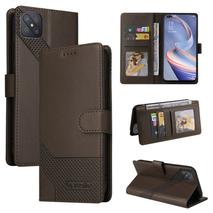 GQUTROBE Skin Feel Magnetic Leather Phone Case, For OPPO A53, For OPPO A55 5G, For OPPO A74 / F19, For OPPO A92s