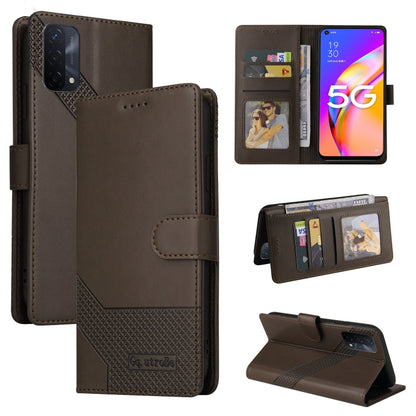 GQUTROBE Skin Feel Magnetic Leather Phone Case, For OPPO A93 5G, For OPPO A94, For OPPO F17 Pro / A93, For Realme 8i